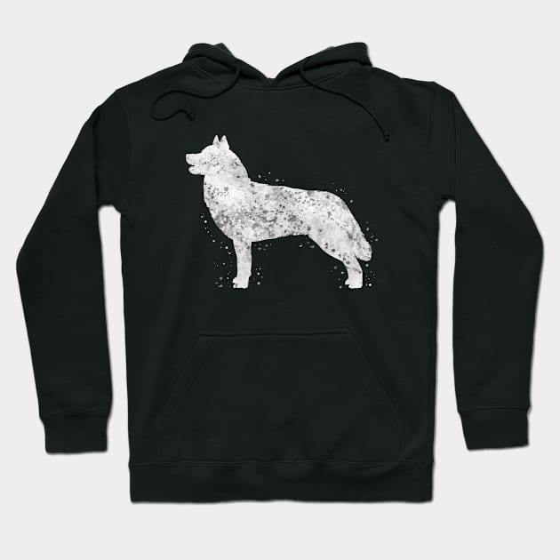 Siberian Husky dog Hoodie by Yahya Art